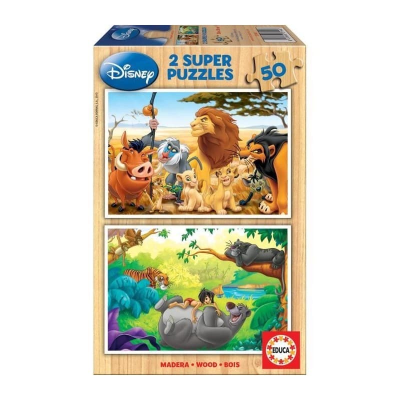 Puzzle Educa DISNEY 100 Pièces (2x50 cm) - Image 1