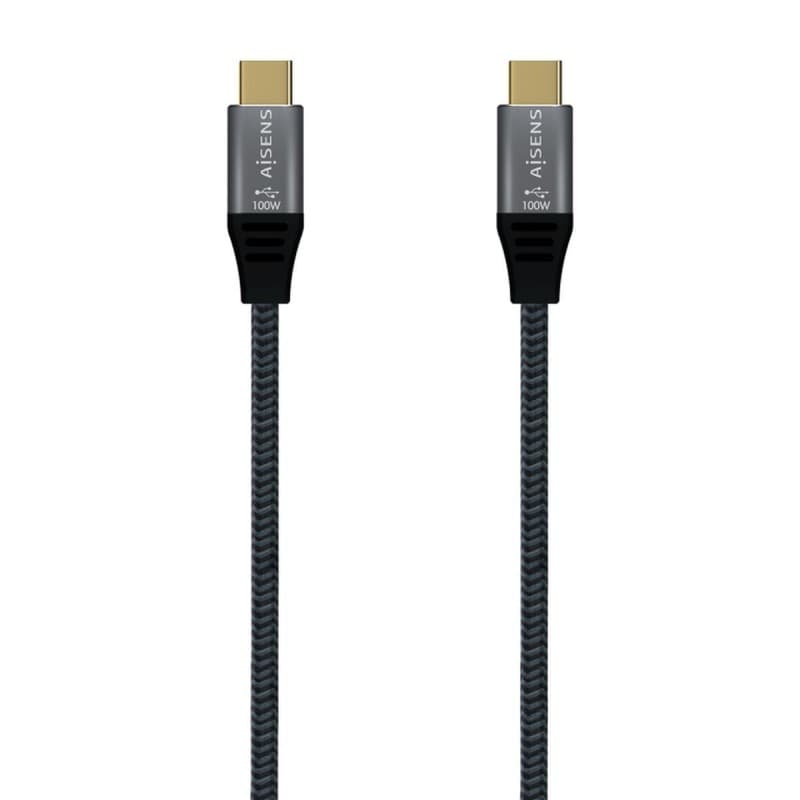 Aisens A107-0671 câble USB 1 m USB4 Gen 2x2 USB C Gris - Image 1