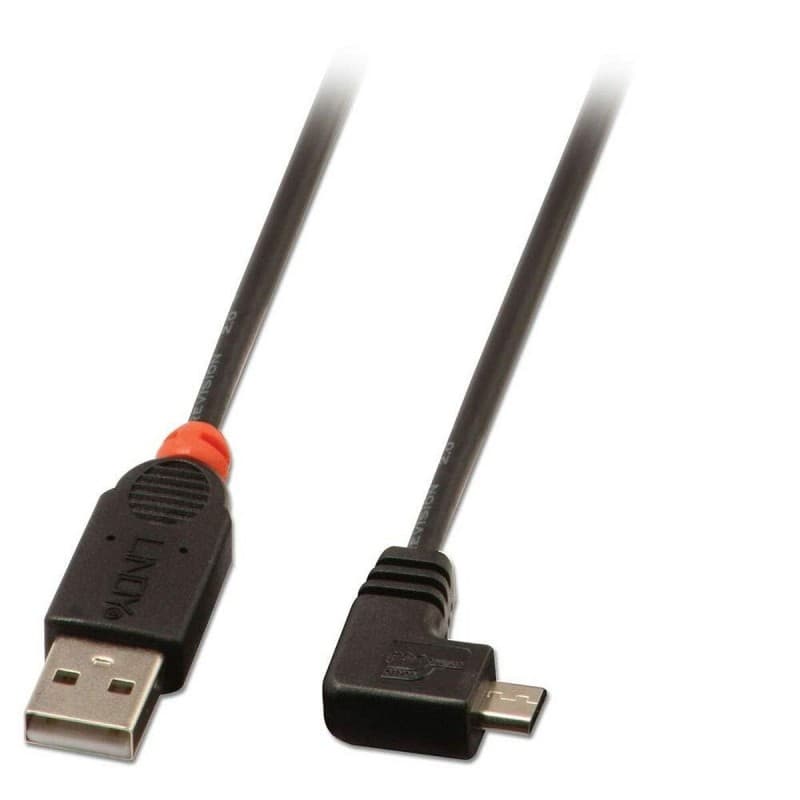 Lindy 31976 câble USB 1 m USB 2.0 USB A Micro-USB B Noir - Image 1