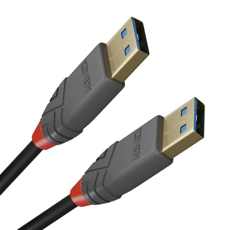 Lindy 36753 câble USB 3 m USB 3.2 Gen 1 (3.1 Gen 1) USB A Noir, Gris - Image 1