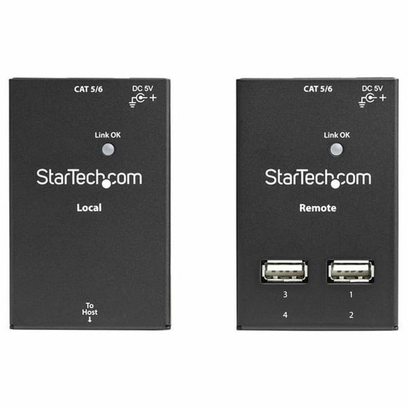 Startech.com Prolongateur USB 2.0 4 Ports - Extendeur USB sur Cat5/Cat6 Jusqu'à 40m - Prolongateur Compact USB 2.0 sur Ethernet - Image 1