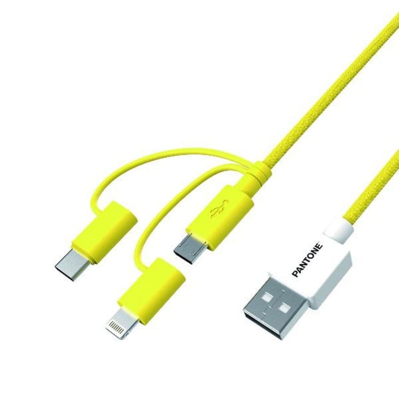 Câble USB Pantone PT-USB003Y1 Jaune 1,2 m - Image 1