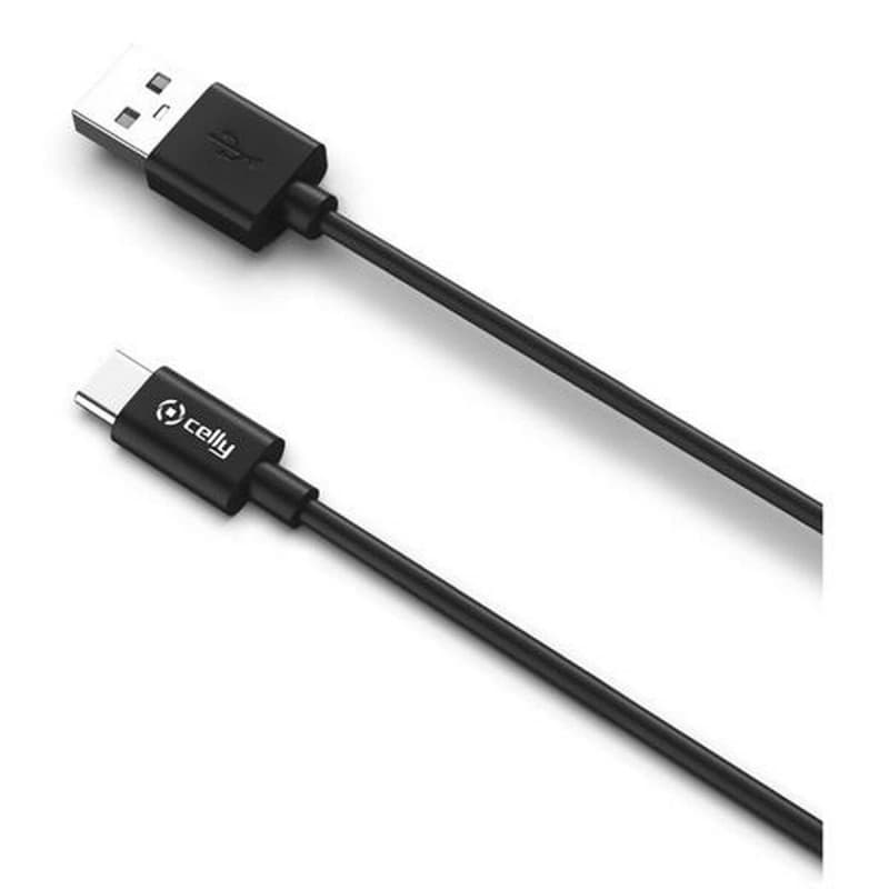 Câble USB-C vers USB Celly USB-C2M Noir 2 m - Image 1