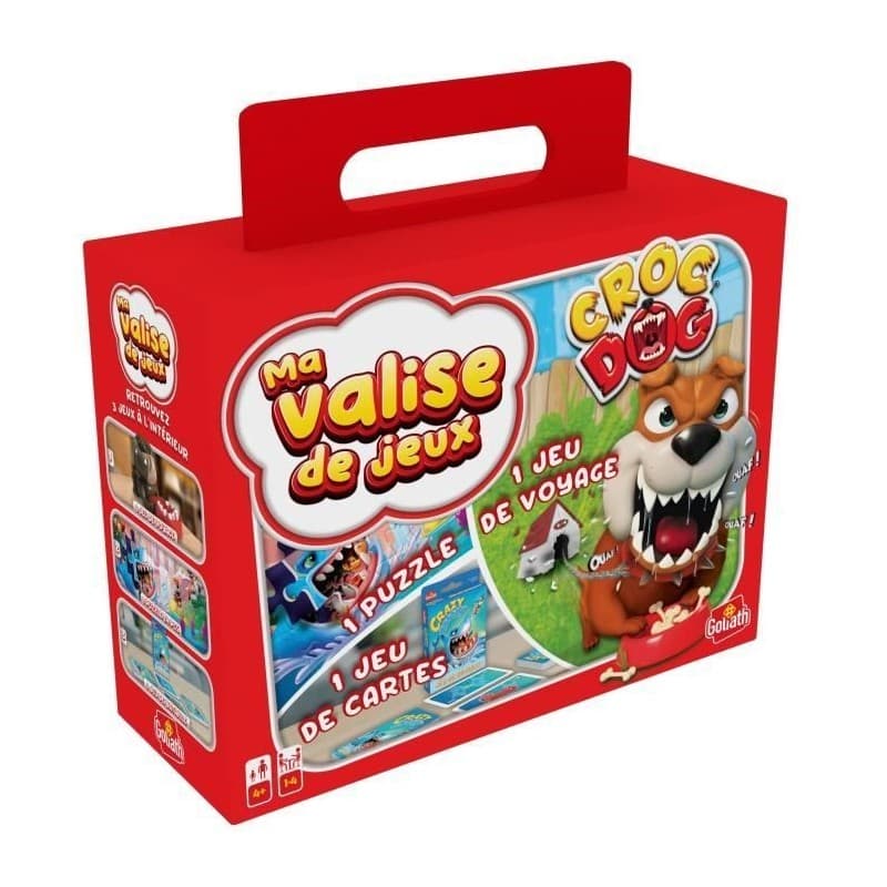 Ensemble de 3 jeux de société Goliath Croc Dog (FR) Plastique - Image 1