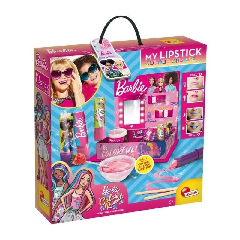Kit pour créer du maquillage Barbie Studio Color Change Rouge à lèvres 15 Pièces - Image 1