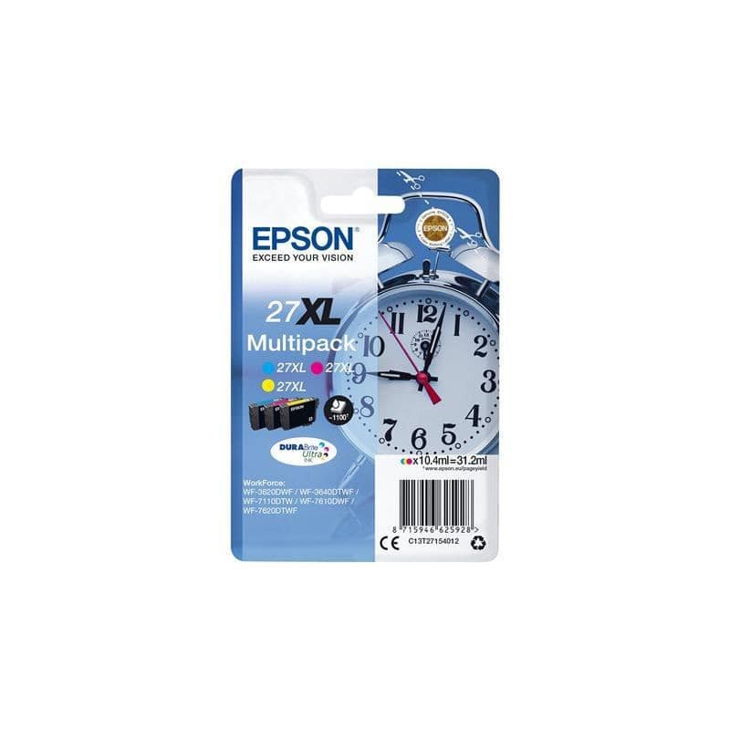 Epson Multipack T2715 XL - Réveil - Cyan, Magenta, Jaune (C13T27154012) - Image 1