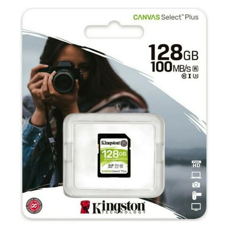 Kingston Technology Carte SDXC Canvas Select Plus 100R C10 UHS-I U3 V30 de 128 Go - Image 1