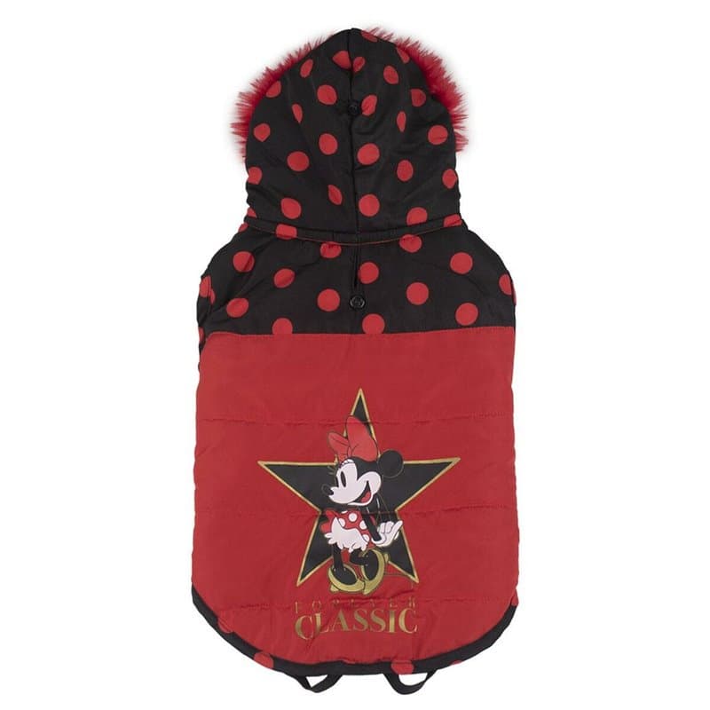 Manteau pour Chien Minnie Mouse Noir Rouge S - Image 1