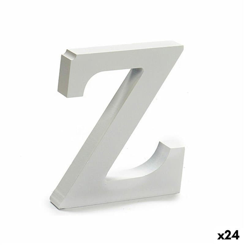 Lettre Z Bois Blanc (2 x 16 x 14,5 cm) (24 Unités) - Image 1