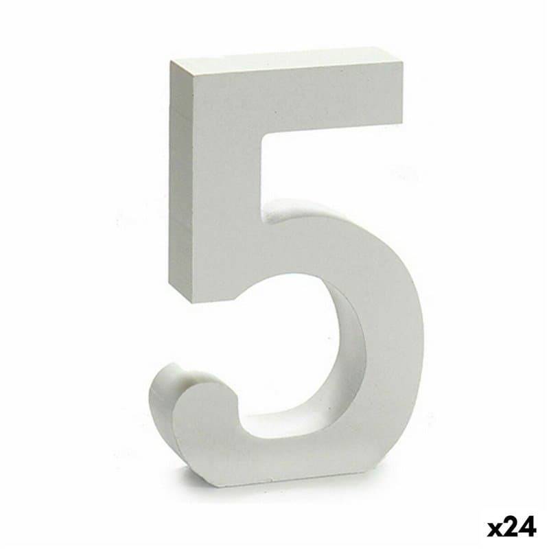 Numéro 5 Bois Blanc (2 x 16 x 14,5 cm) (24 Unités) - Image 1