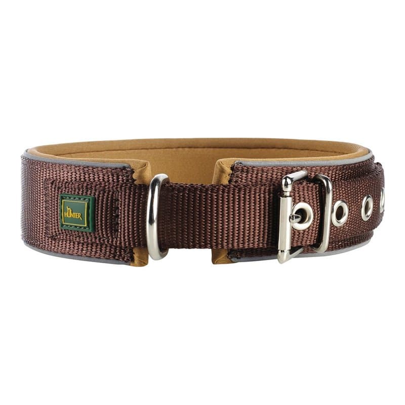 Collier pour Chien Hunter Neoprene Reflect Marron - Image 1