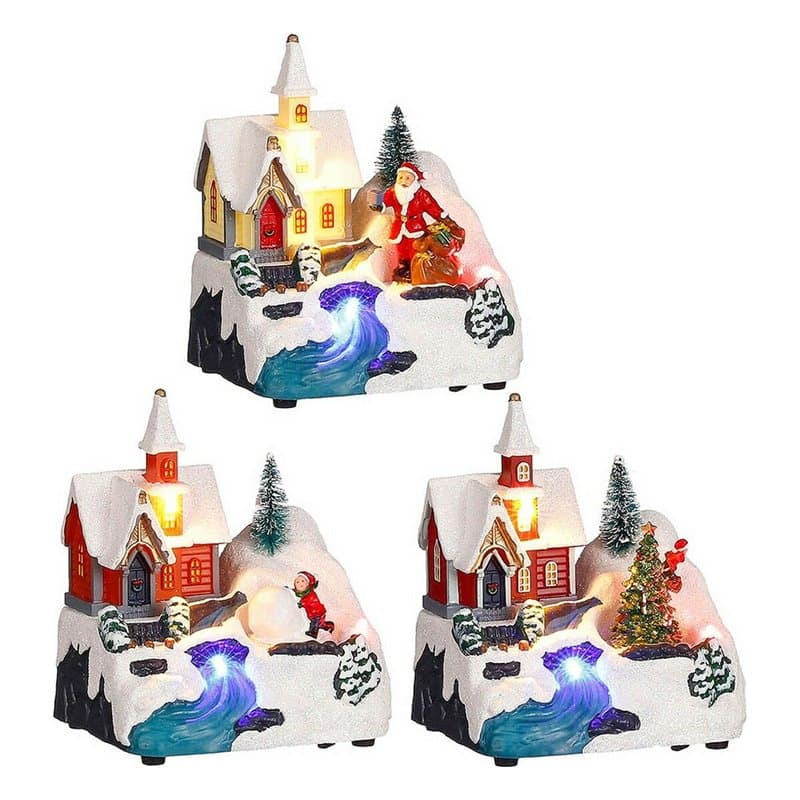 Décorations de Noël Église 11,5 x 9,5 x 14 cm Scène - Image 1