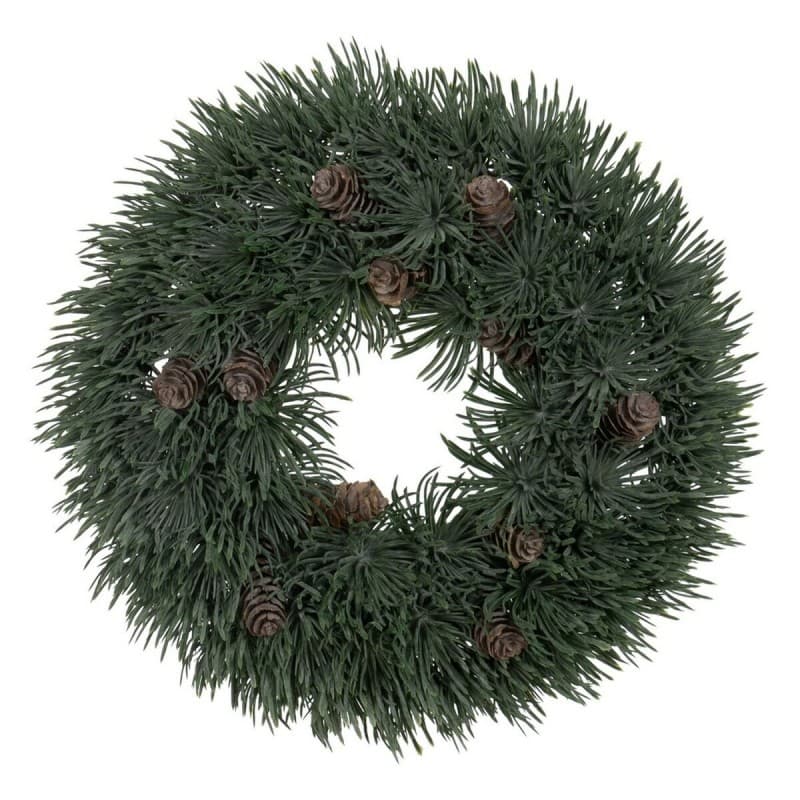Couronne de Noël Vert PVC 28 x 28 cm - Image 1