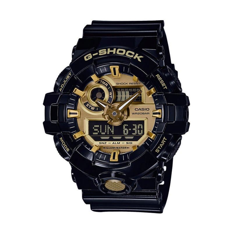 Montre Homme Casio G-Shock GA-710 Ø 49 mm Noir Or - Image 1