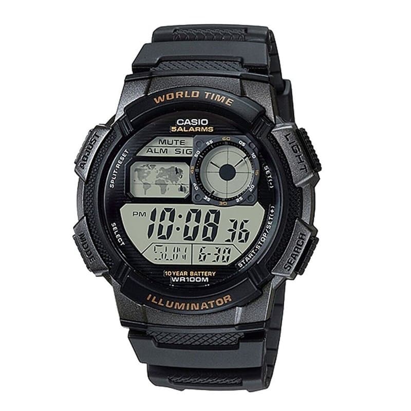 Montre Unisexe Casio WORLD TIME ILLUMINATOR (48 mm) - Image 1
