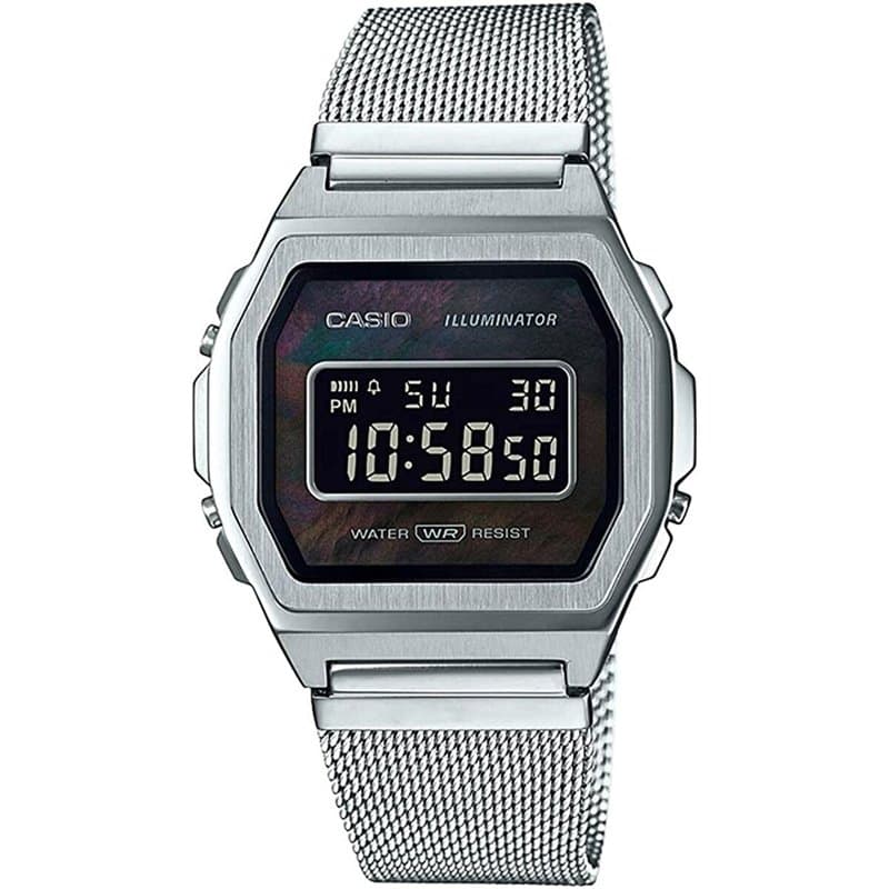 Montre Homme Casio A1000M-1BEF Noir Argenté - Image 1