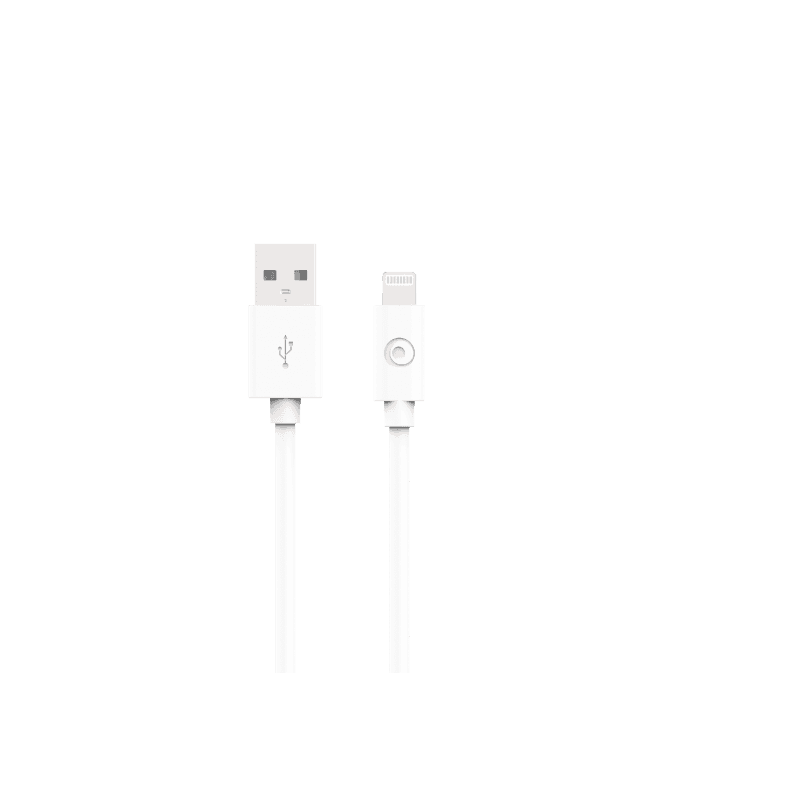 Câble USB A/Lightning 1,2m Blanc - 2.4A Bigben - Image 1