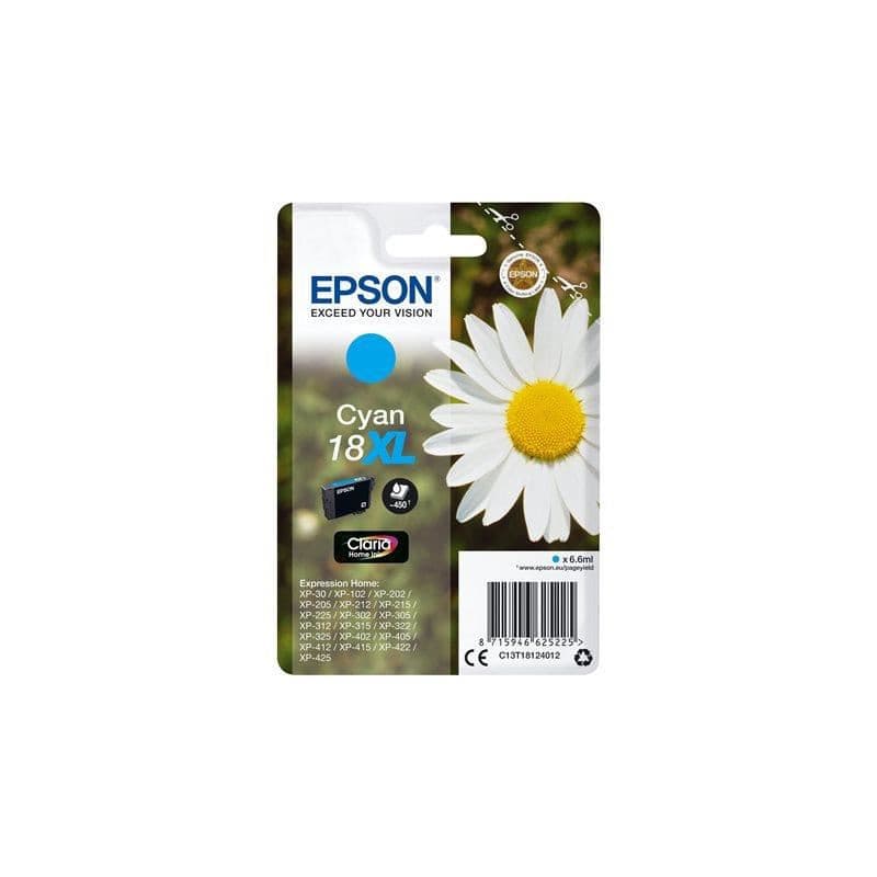 EPSON Cartouche T1812 - Pâquerette - Cyan XL - Image 1