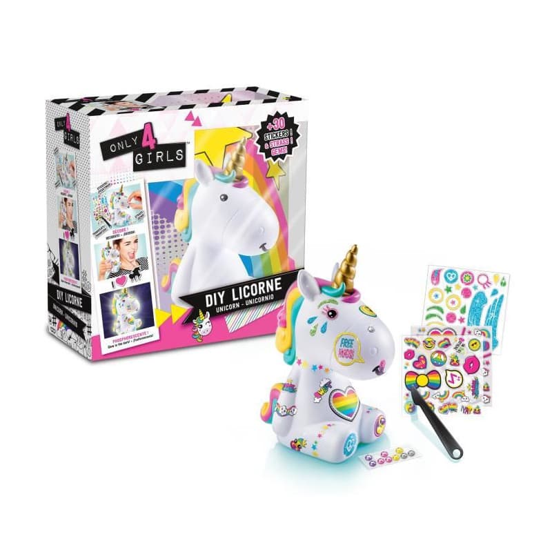 Licorne Lumineuse DIY Unicorn Canal Toys OFG 106 Blanc Aluminium Plastique - Image 1