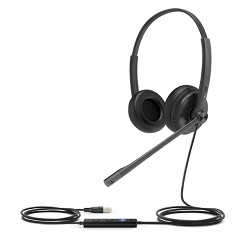 Yealink UH34 Dual Teams Casque Avec fil Arceau Bureau/Centre d'appels USB Type-A Noir - Image 1