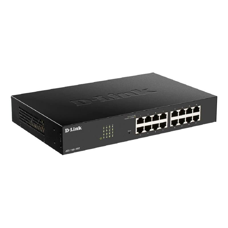 D-Link DGS-1100-16V2 commutateur réseau Géré L2 Gigabit Ethernet (10/100/1000) Noir - Image 1