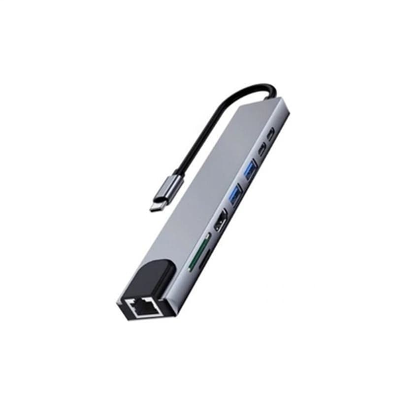 Ewent EW1146 station d'accueil Avec fil USB 3.2 Gen 1 (3.1 Gen 1) Type-C Gris - Image 1