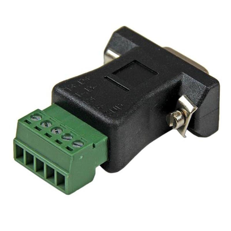 Startech.com RS422 RS485 Serial DB9 -> Terminal Block Adapter Noir - Image 1