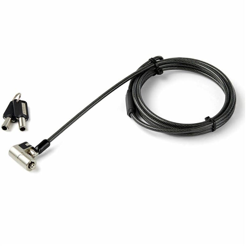 Startech.com Câble de verrouillage à clé de 2 m pour ordinateur portable - K-Slot, Nano, Wedge Slot - Image 1