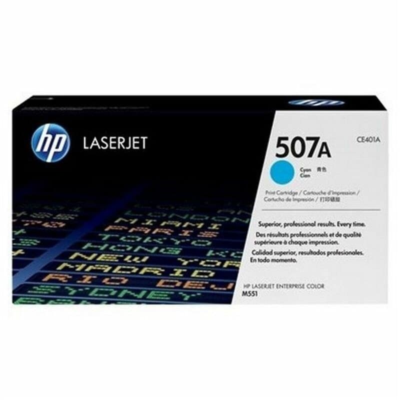 HP 507A toner LaserJet cyan authentique - Image 1
