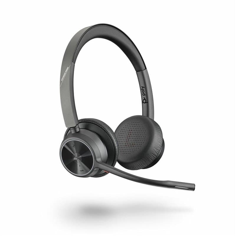 Poly Voyager 4320 UC Casque Sans fil Arceau Bureau/Centre d'appels USB Type-C Bluetooth Noir - Image 1