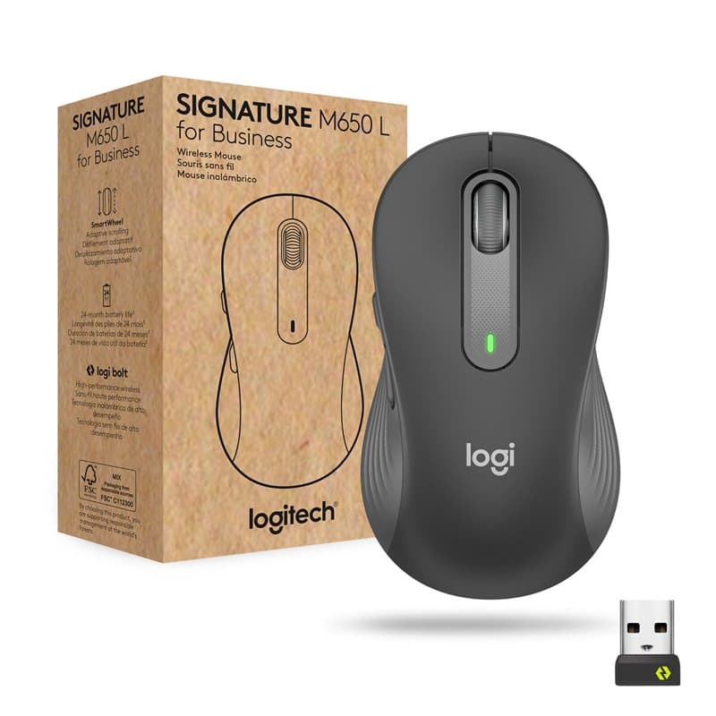 Logitech Signature M650 for Business souris Droitier RF sans fil + Bluetooth Optique 4000 DPI - Image 1
