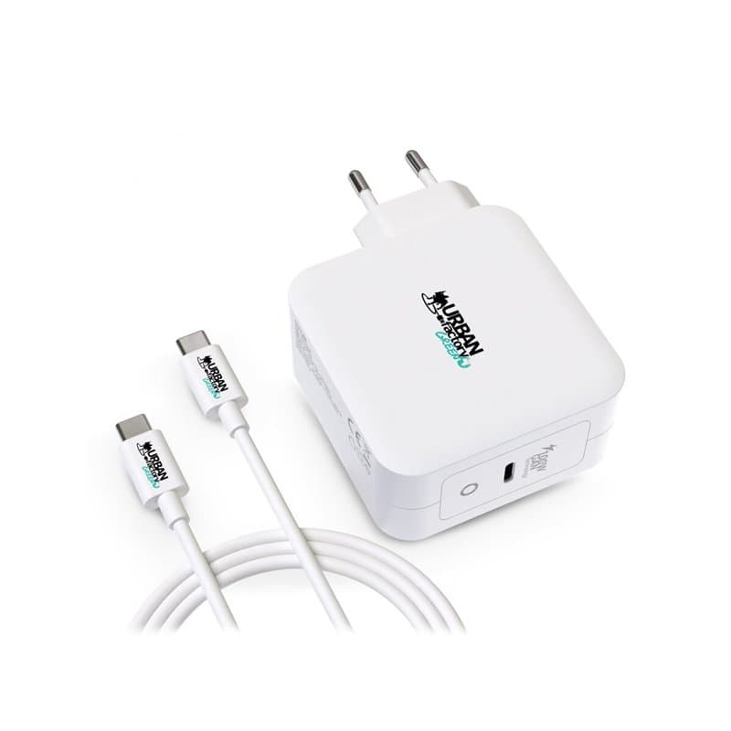 Chargeur Mural + Câble USB C Urban Factory GSC10UF Blanc - Image 1