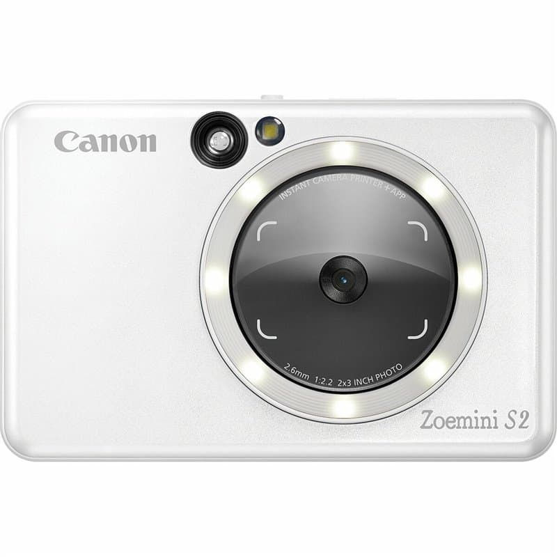 Canon Appareil photo couleur instantané Zoemini S2, Blanc perle - Image 1