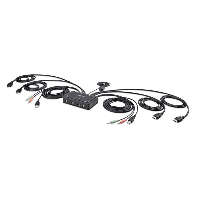 Startech.com C2-DH46-UA2-CBL-KVM commutateur écran, clavier et souris Noir - Image 1