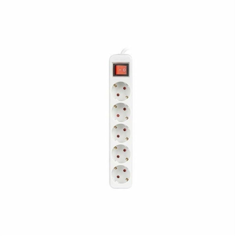 Multiprise 5 Prises Schuko Lanberg 2500 W 1,5 m Blanc - Image 1