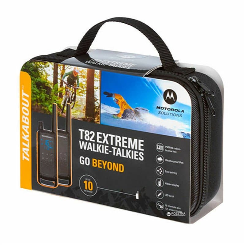 Motorola Talkabout T82 Extreme Twin Pack radio bidirectionnelle 16 canaux Noir, Orange - Image 1