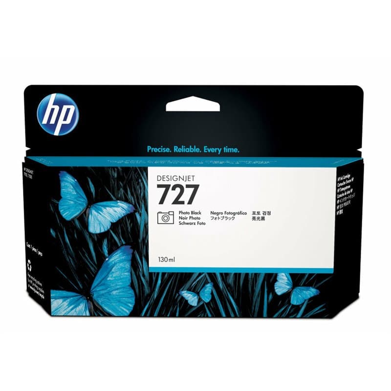 HP 727 cartouche d'encre DesignJet noire photo, 130 ml - Image 1