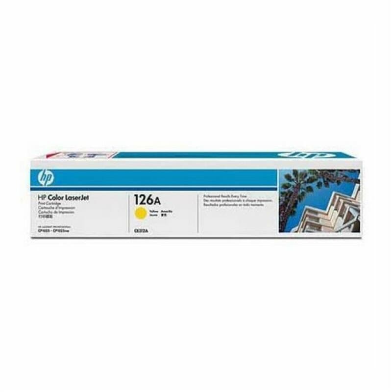 HP 126A toner LaserJet jaune authentique - Image 1