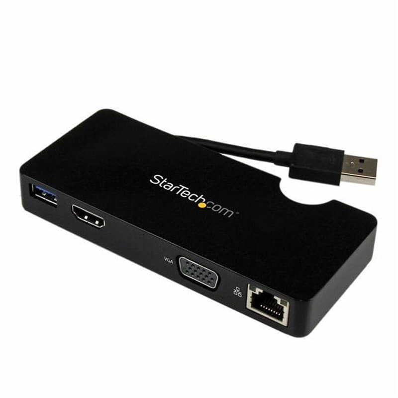 Startech.com Mini station daccueil USB 3.0 universelle pour ordinateur portable avec HDMI ou VGA, Gigabit Ethernet, USB 3.0 - Image 1