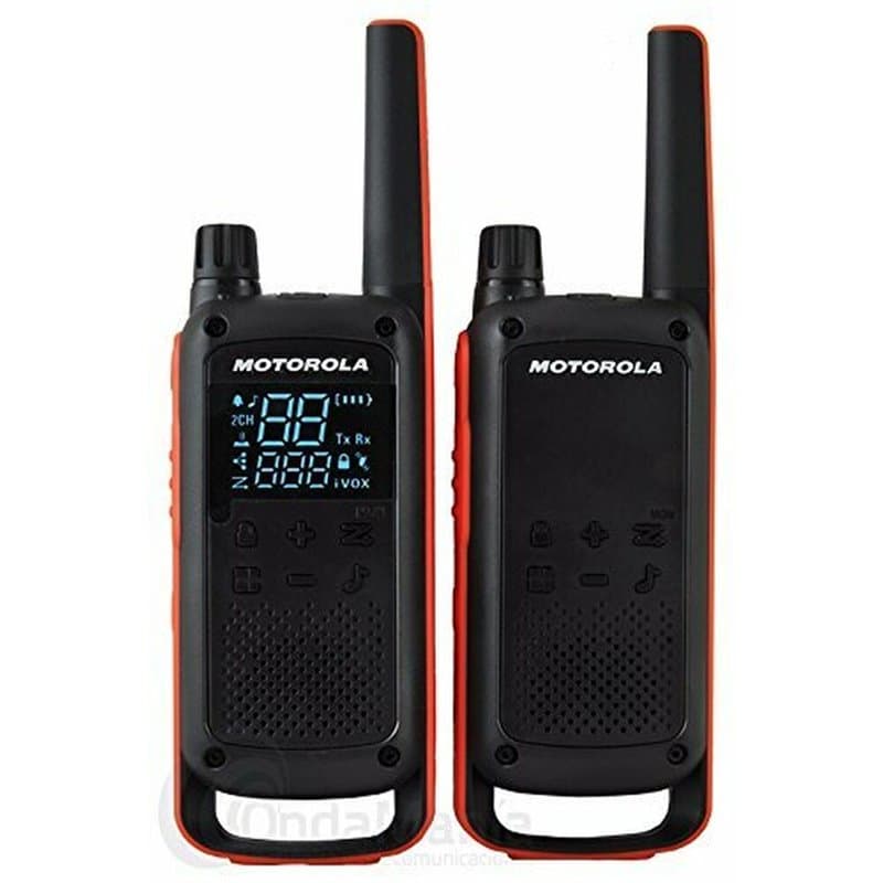 Motorola Talkabout T82 radio bidirectionnelle 16 canaux 446 - 446.2 MHz Noir, Orange - Image 1