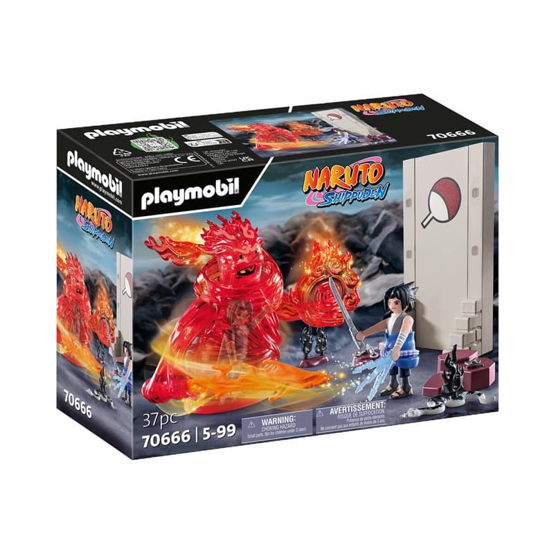 Playset Playmobil 70666 Sasuke vs Itachi 37 Pièces - Image 1