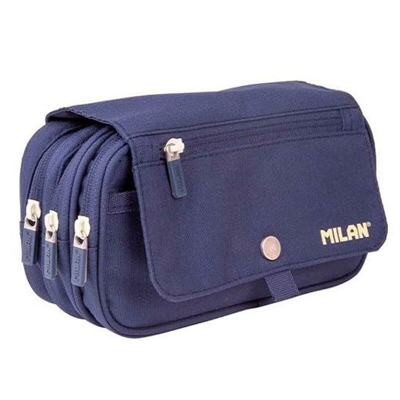 Trousse d'écolier Milan Serie1918 Bleu 13 x 24 x 10 cm - Image 1