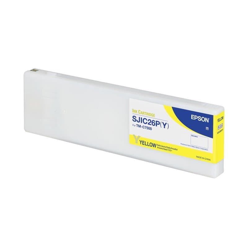 Epson SJIC26P(Y): Ink cartridge for ColorWorks C7500 (Yellow) - Image 1