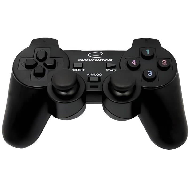 Contrôle des jeux Esperanza EG102 USB 2.0 Noir PC PlayStation 3 - Image 1