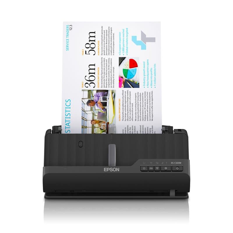 Epson ES-C320W Chargeur automatique de documents + Scanner à feuille 600 x 600 DPI A4 Noir - Image 1