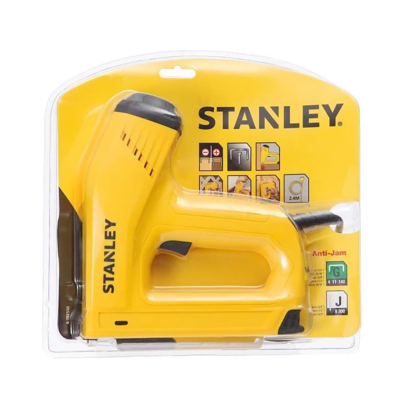 Agrafeuse électrique Stanley - 6-TRE550 avec câble de 2,5 m pour agrafe de type G et clous de type J - Gamme PRO - Image 1