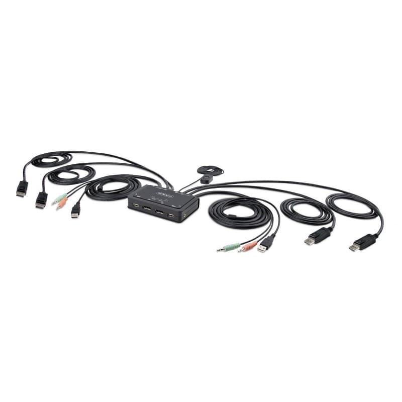 Startech.com C2-DD46-UA2-CBL-KVM commutateur écran, clavier et souris Noir - Image 1