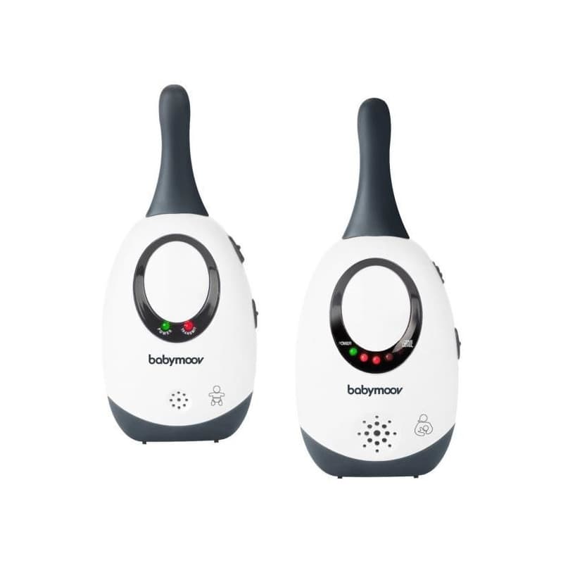 Babymoov Babyphone audio simply care avec fonction VOX, double alarme et 2 adaptateurs, portée 300m - Image 1