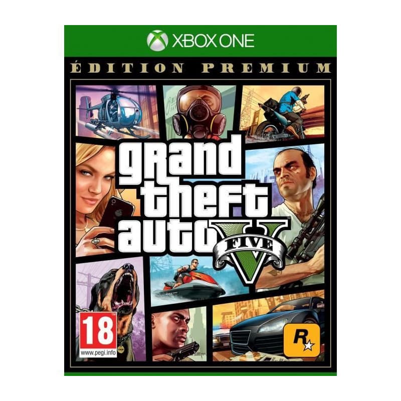 Jeu vidéo Xbox One Microsoft GTA V: PREMIUM ED - Image 1
