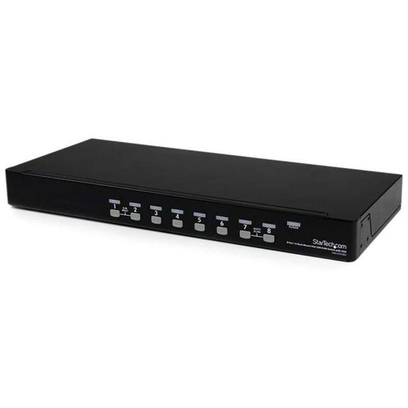 Startech.com Switch KVM USB VGA à 8 ports avec OSD - Commutateur écran clavier souris à montage en rack 1U - Image 1